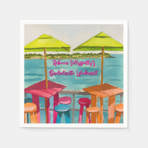 Key West Vibes Bachelorette Weekend Napkins