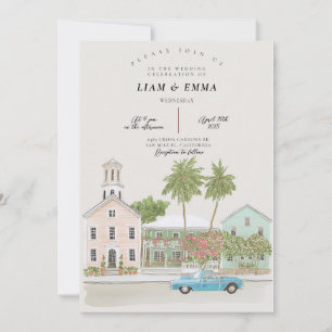 KEY WEST Wedding Destination Florida keys  Invitation