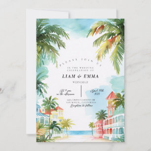 KEY WEST Wedding Destination Florida keys Invitation
