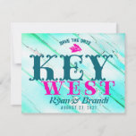 Key West Wood Save The Date at Zazzle