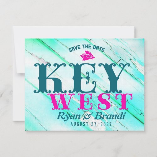 KEY WEST Wood Save The Date