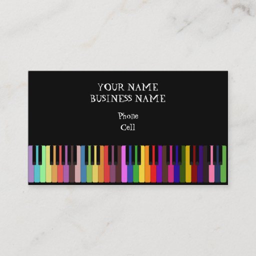 Customizable Keybaord - Music Business Card