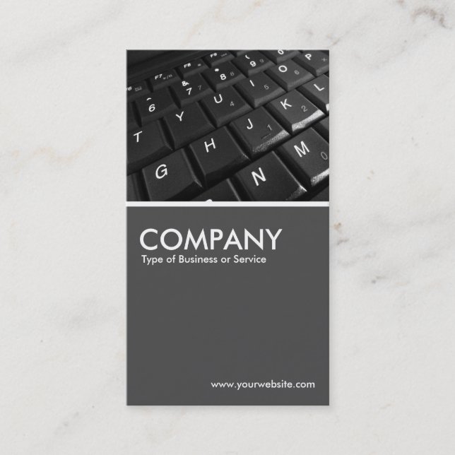 Keyboard - 70pc Gray Business Card (Front)
