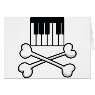 Keyboard and Crossbones Cards