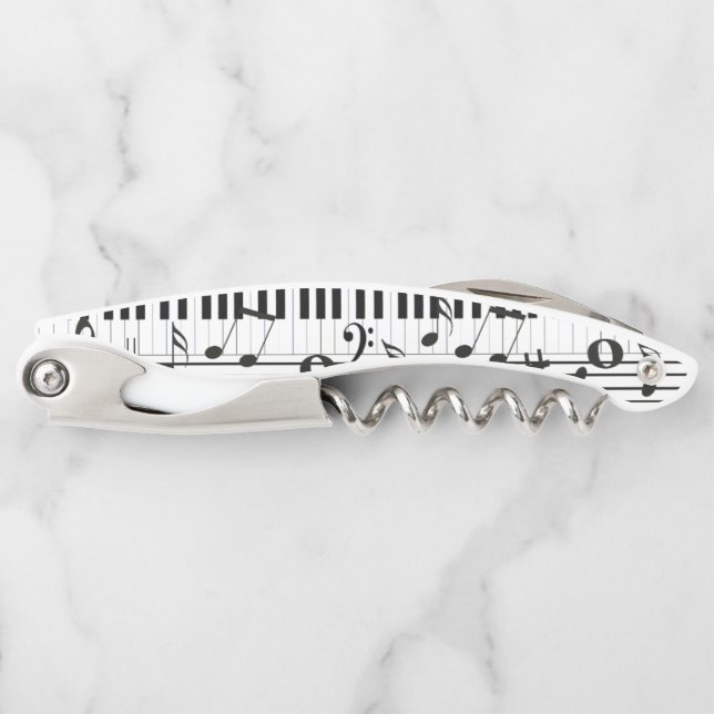 Keyboard And Notes Waiter's Corkscrew (Front)