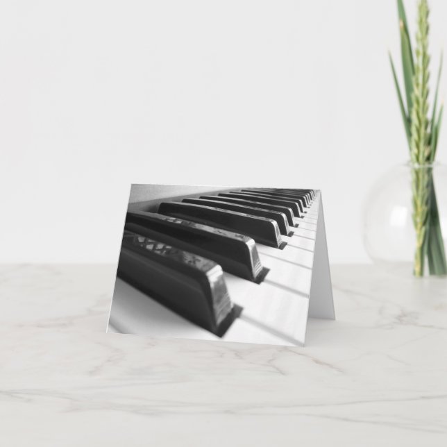 Keyboard - Black and White Card (Front)