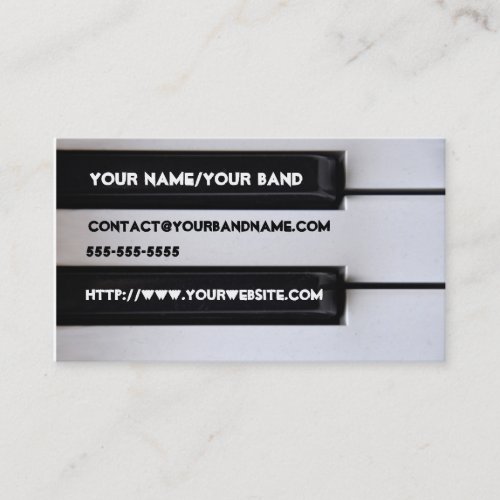Keyboard Business Card