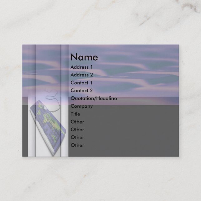 Keyboard Business Card (Front)