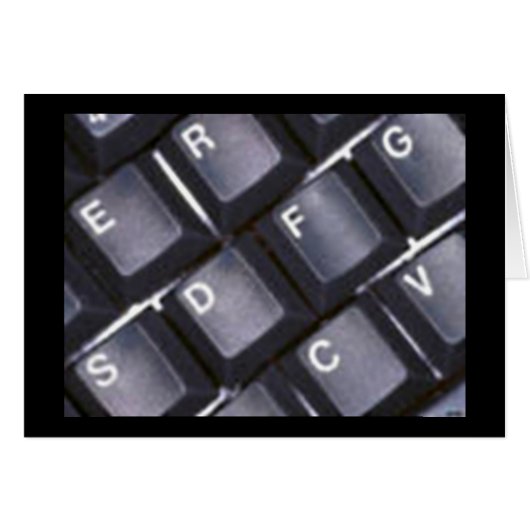 Keyboard card (Front Horizontal)