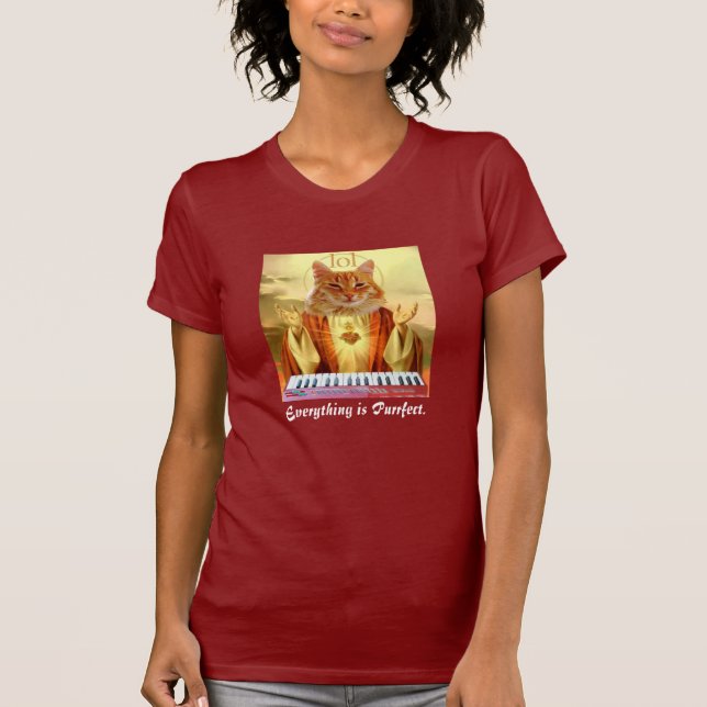 keyboard Cat Church lady shirt (Front)