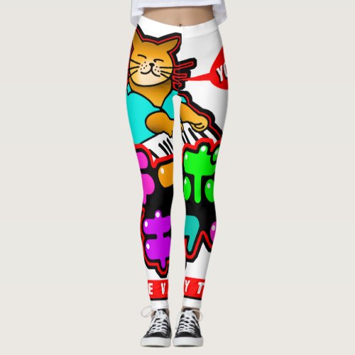 Keyboard Cat Japanese YOROSHIKU leggings