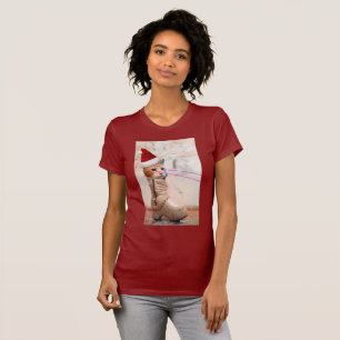 Keyboard Cat SANTA IN SHOE t-shirt