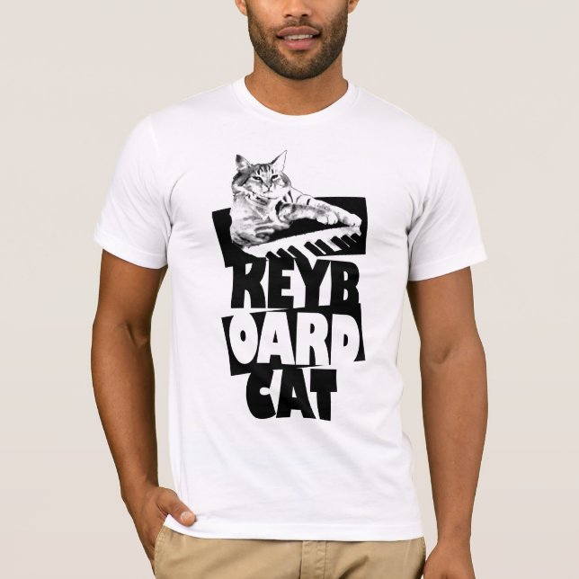 Keyboard Cat - Stacked Tee (Front)