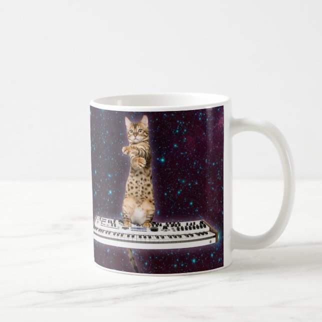 Keyboard cat strikes again coffee mug (Right)