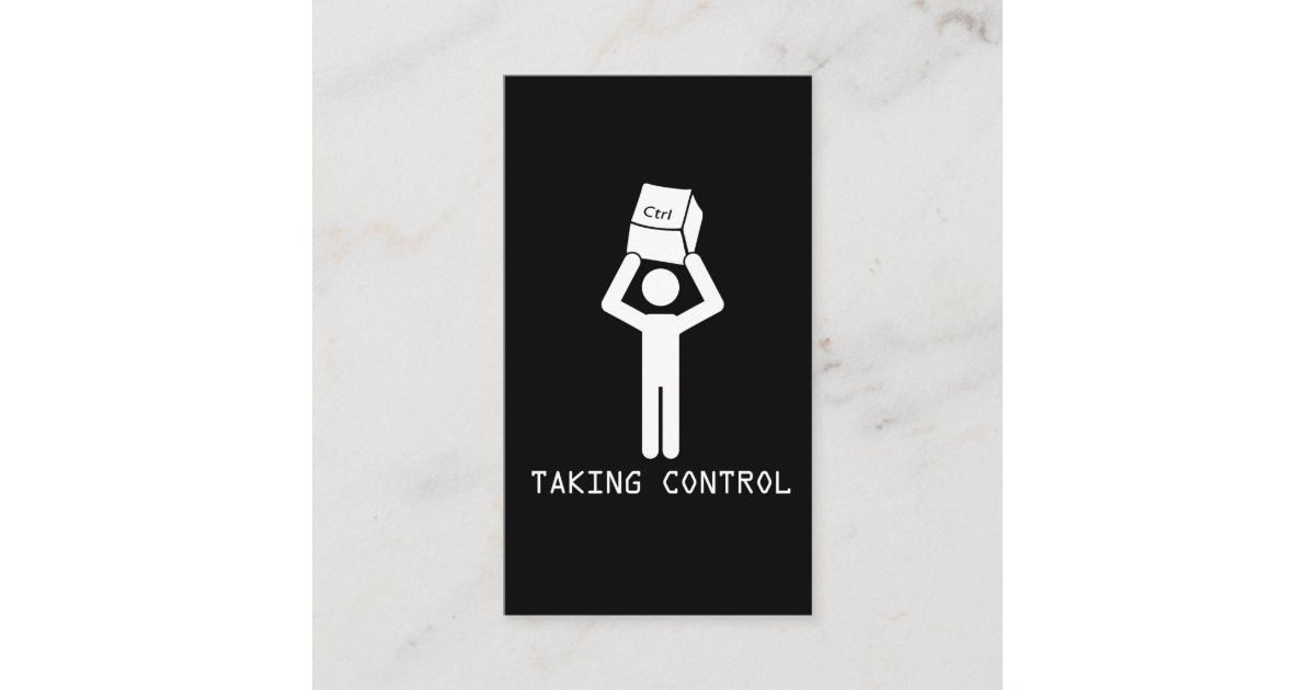 Keyboard Control Programmer Computer Science Nerd Business Card | Zazzle