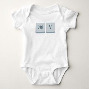 keyboard copy paste matching dad baby ctrl v baby bodysuit