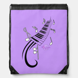 Keyboard Drawstring Backpack