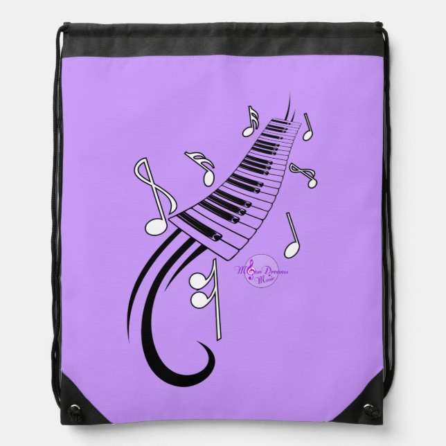 Keyboard Drawstring Backpack (Front)