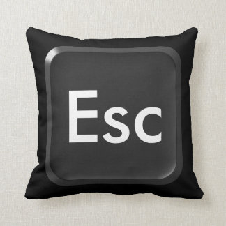 Keyboard Escape Key Throw Pillow