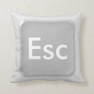 Keyboard Escape Key Throw Pillow