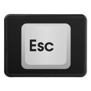 Keyboard Escape Key Tow Hitch Cover