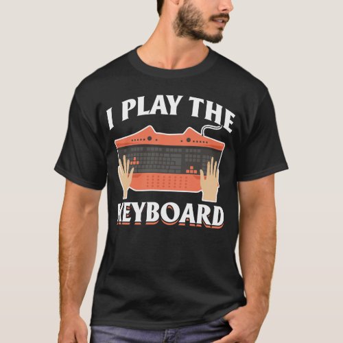 Keyboard Gamer Humorous Computer Science T_Shirt