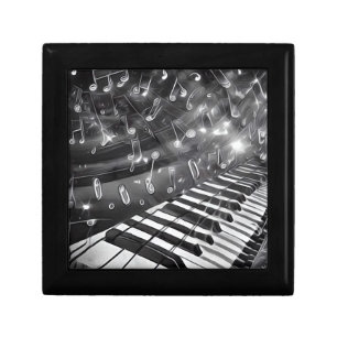 Keyboard & Glowing Music Notes Gift Box