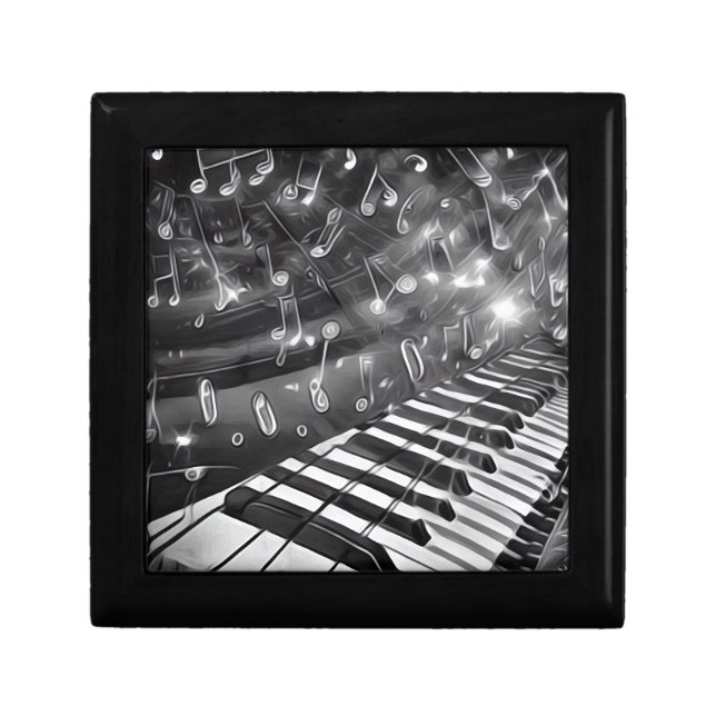 Keyboard & Glowing Music Notes Gift Box (Front)