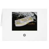 Keyboard In Space Card (Back Horizontal)