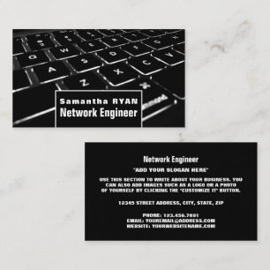Keyboard, Information Technology, Computer Business Card