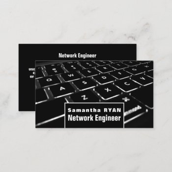 Keyboard  Information Technology  Computer Business Card by TheBusinessCardStore at Zazzle