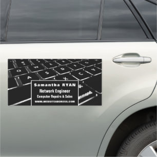 Keyboard, Information Technology, Computer Car Magnet