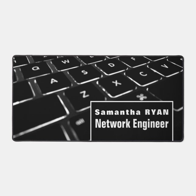 Keyboard, Information Technology, Computer Desk Mat (Front)