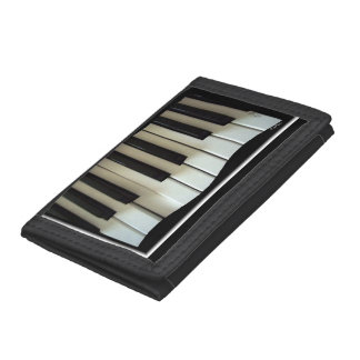 Keyboard Keyboards Piano Instrument Music Tri-fold Wallet