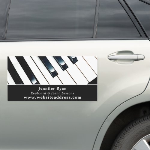 Keyboard Keys Professional Keyboardist Pianist Car Magnet