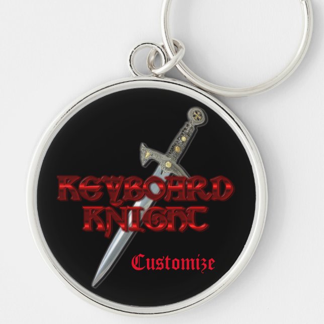 Keyboard Knight MMORP Key Chain (Front)