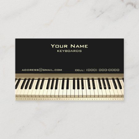 Keyboard Musician Business Card