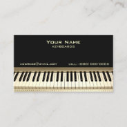Keyboard Musician Business Card at Zazzle