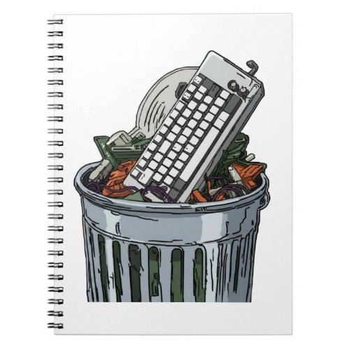 Keyboard on trashcan notebook