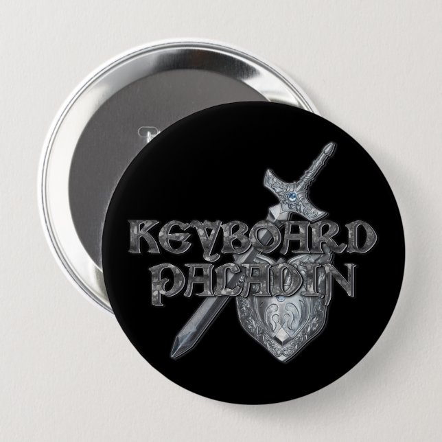Keyboard Paladin MMORPG Button (Front & Back)