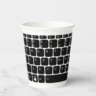 Keyboard  paper cups