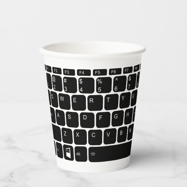 Keyboard  paper cups (Front)