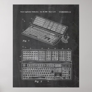 Keyboard Patent Poster