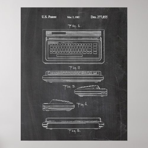 Keyboard Patent Poster