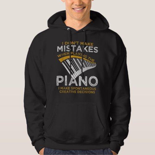 Keyboard Pianist Gifts Music Musician Piano Hoodie