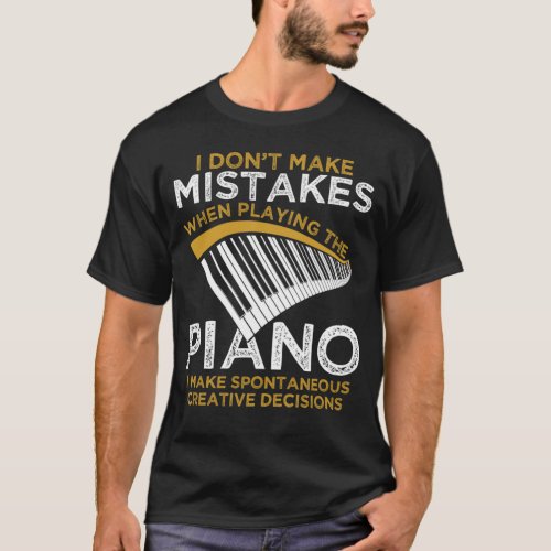 Keyboard Pianist Gifts Music Musician Piano T_Shirt