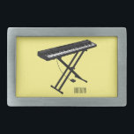 Keyboard piano cartoon illustration belt buckle<br><div class="desc">Keyboard piano cartoon illustration</div>