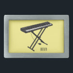 Keyboard piano cartoon illustration belt buckle<br><div class="desc">Keyboard piano cartoon illustration</div>