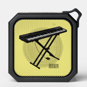 Keyboard piano cartoon illustration bluetooth speaker