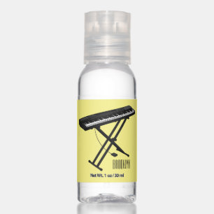 Keyboard piano cartoon illustration hand sanitizer